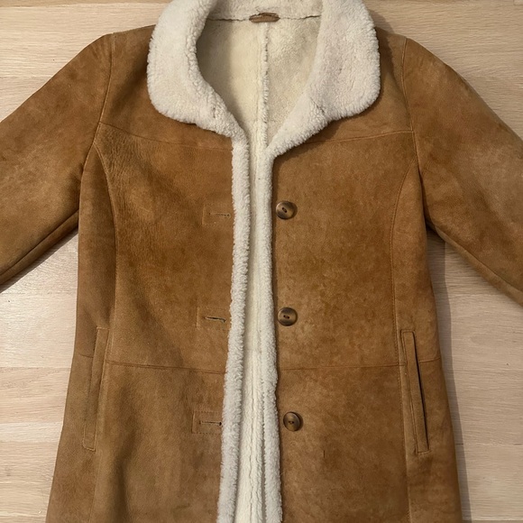 Women's Daniel Tan Shearling Coat Size Small/Extra Small - Picture 2 of 2